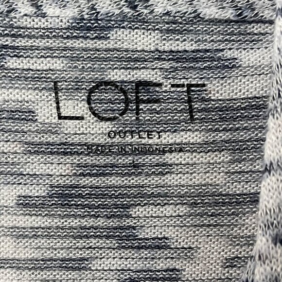 Loft Womens Draped Long Sleeve Top Size L Polyester Rayon Spandex Blend - Picture 5 of 10